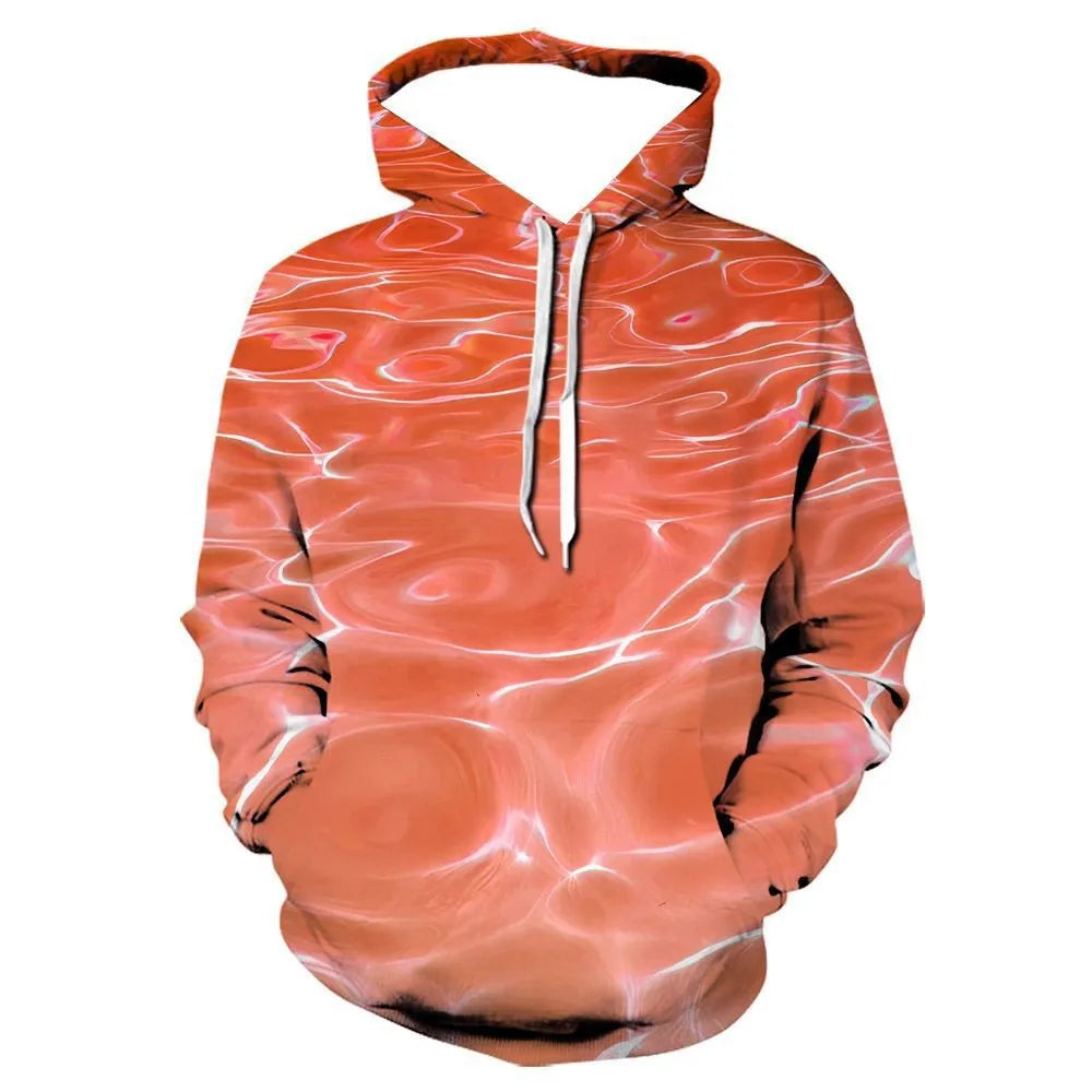 Digital Printing Sweatshirt Whirlpool Long Sleeve Hoodie