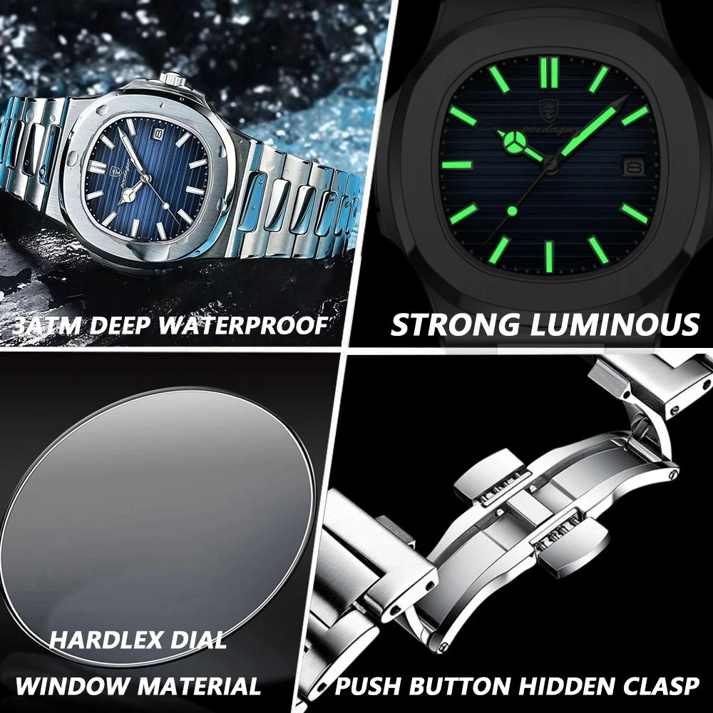 Men's Custom Logo Waterproof Watch