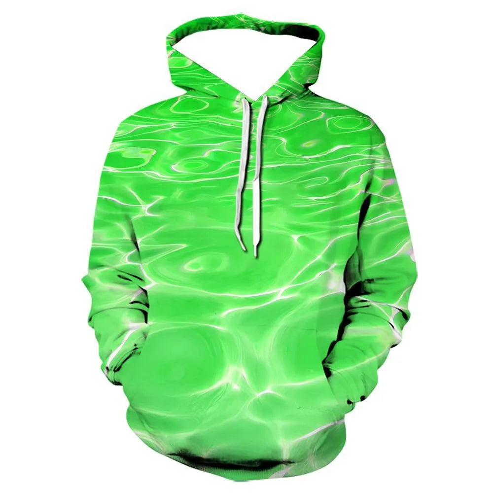 Digital Printing Sweatshirt Whirlpool Long Sleeve Hoodie