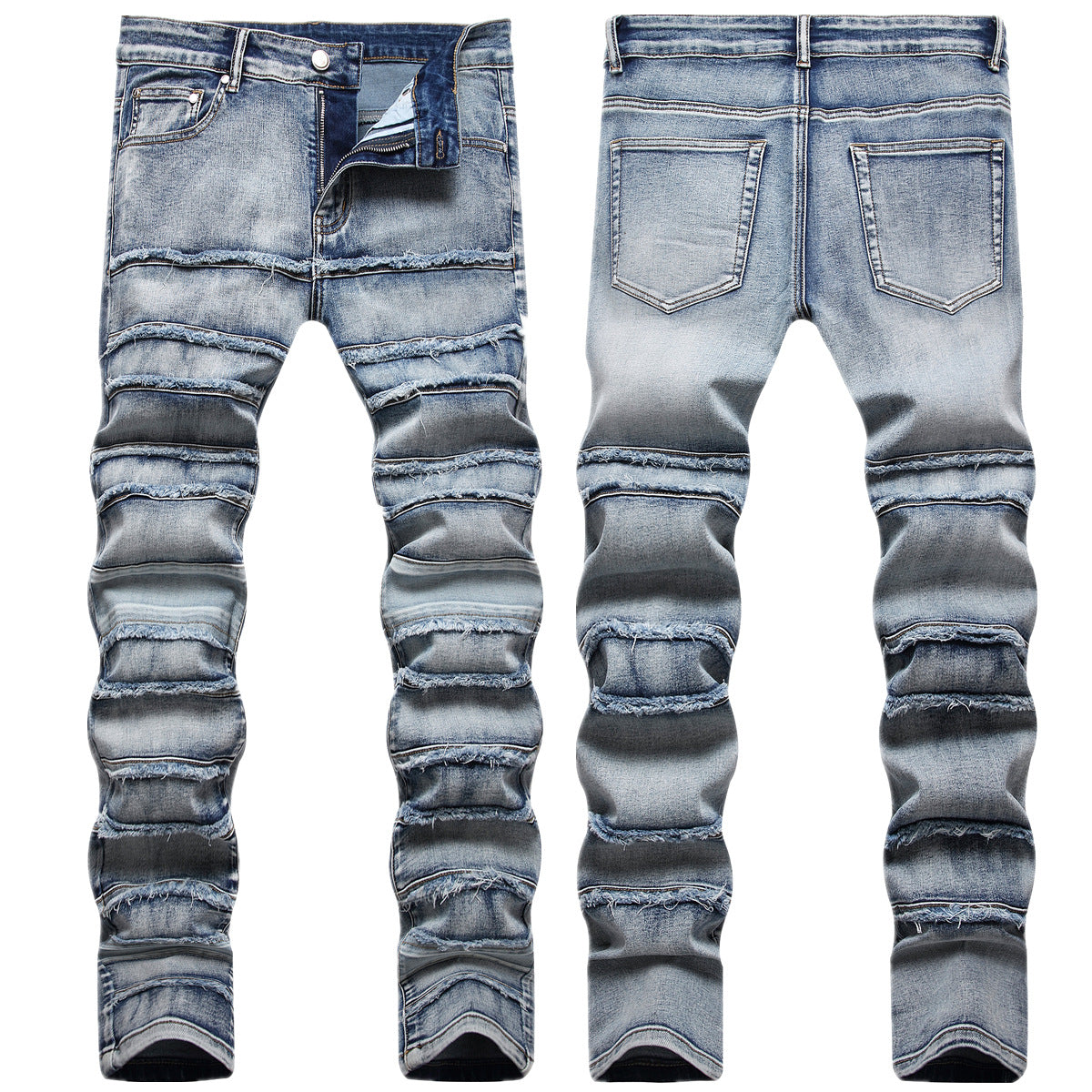 Fashion Slim Fit Ripped Jeans Pencil Pants Hole