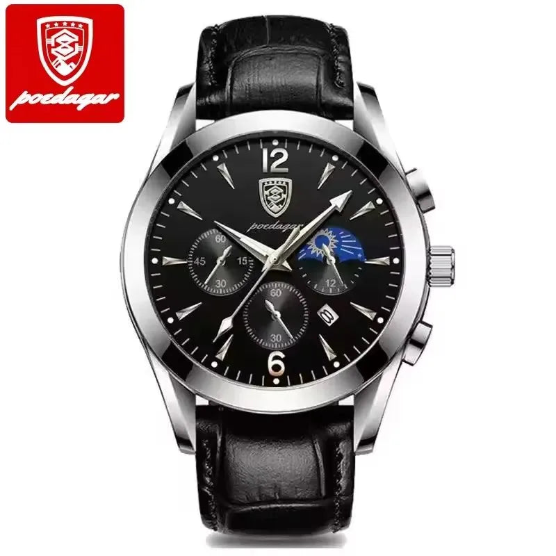 POEDAGAR 829 Stainless Steel Men Watch