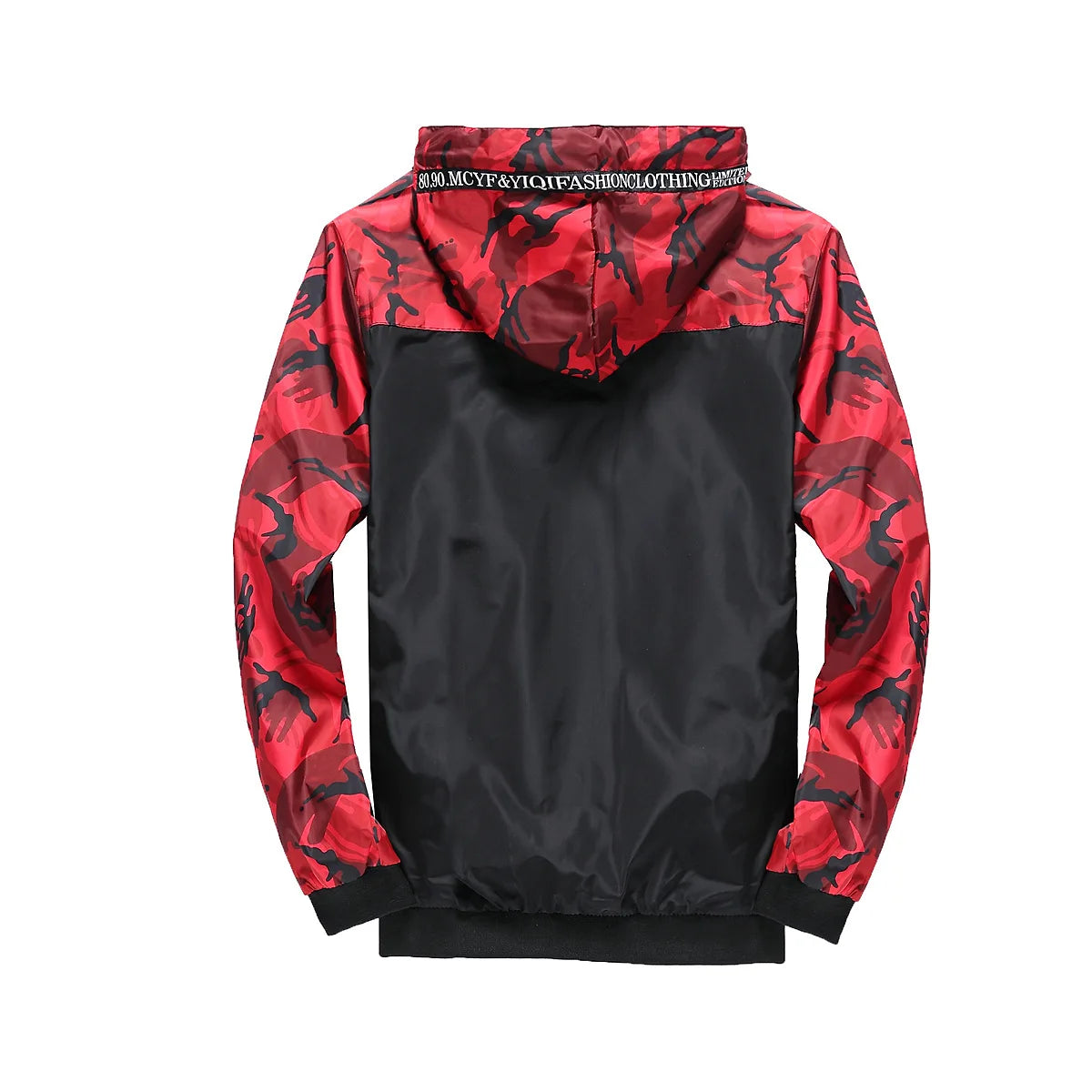 Camo Windbreaker Sports Jacket Nylon