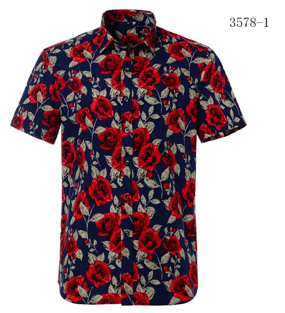 Summer Hot Beach Hawaiian Flower Shirt