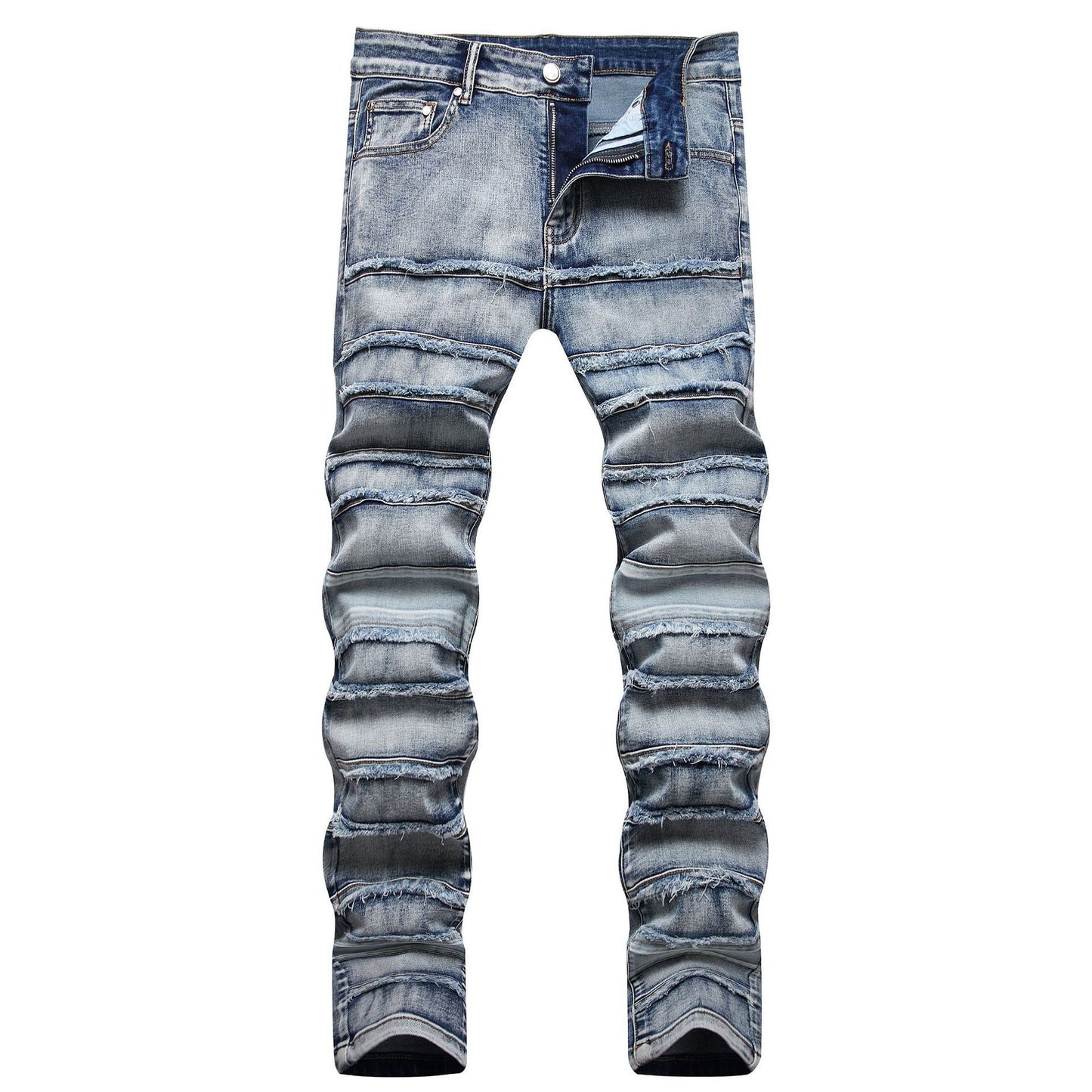 Fashion Slim Fit Ripped Jeans Pencil Pants Hole