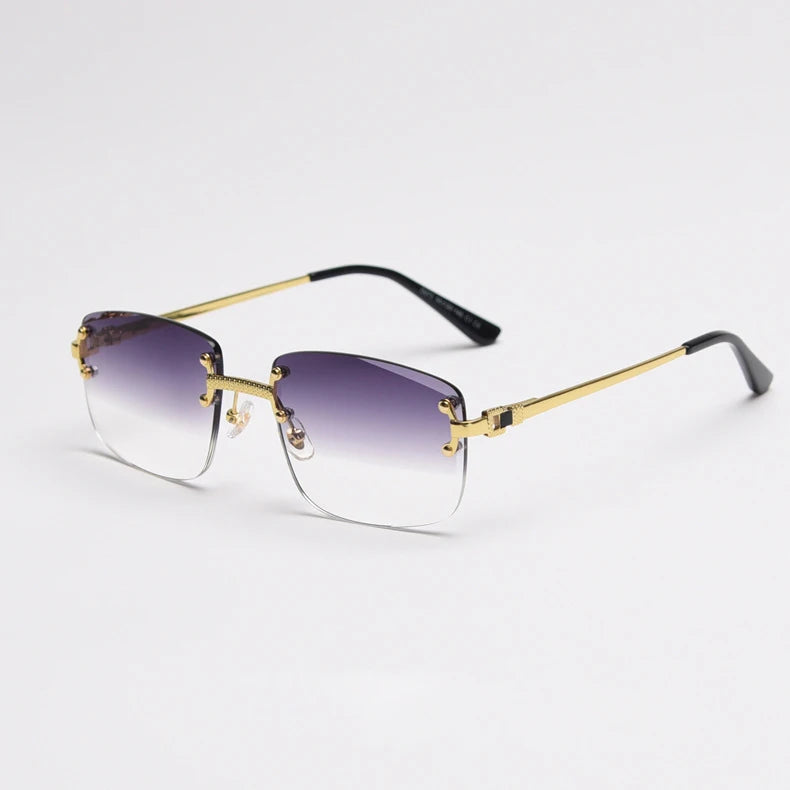 Frameless Luxury Rectangle Sunglasses