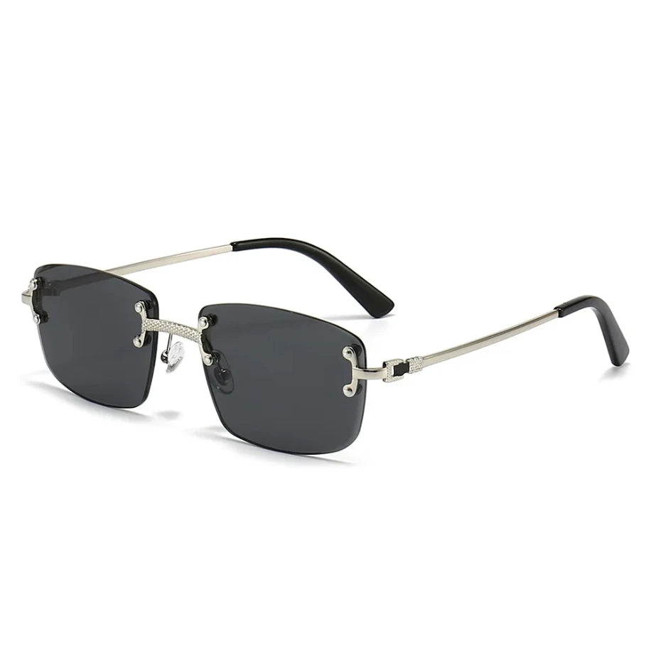 Frameless Luxury Rectangle Sunglasses