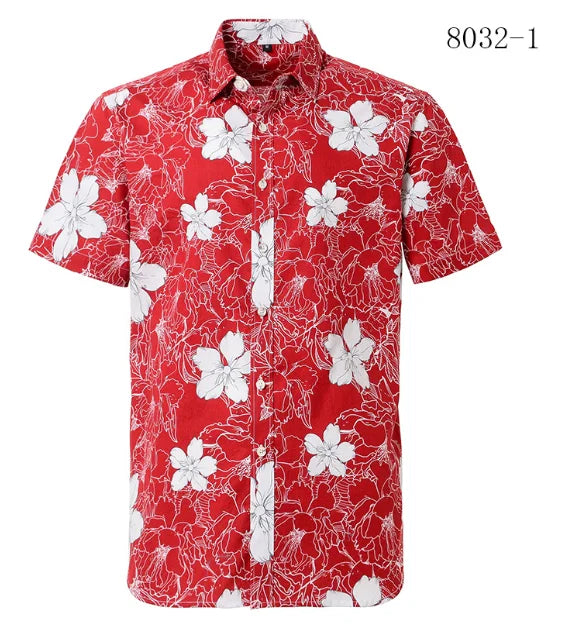 Summer Hot Beach Hawaiian Flower Shirt