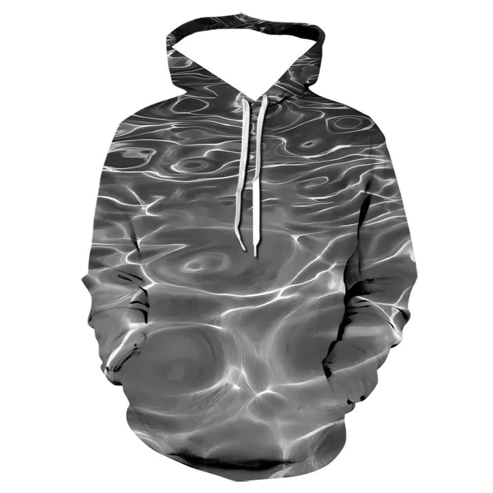 Digital Printing Sweatshirt Whirlpool Long Sleeve Hoodie