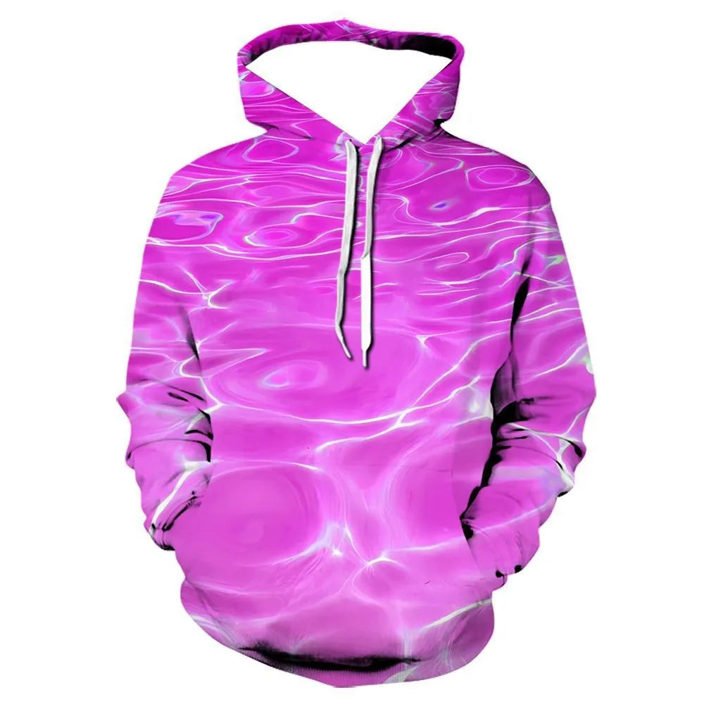 Digital Printing Sweatshirt Whirlpool Long Sleeve Hoodie