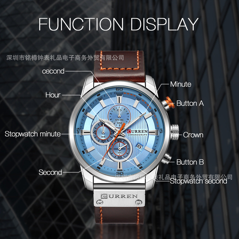 Men's Casual Sport Waterproof Watch