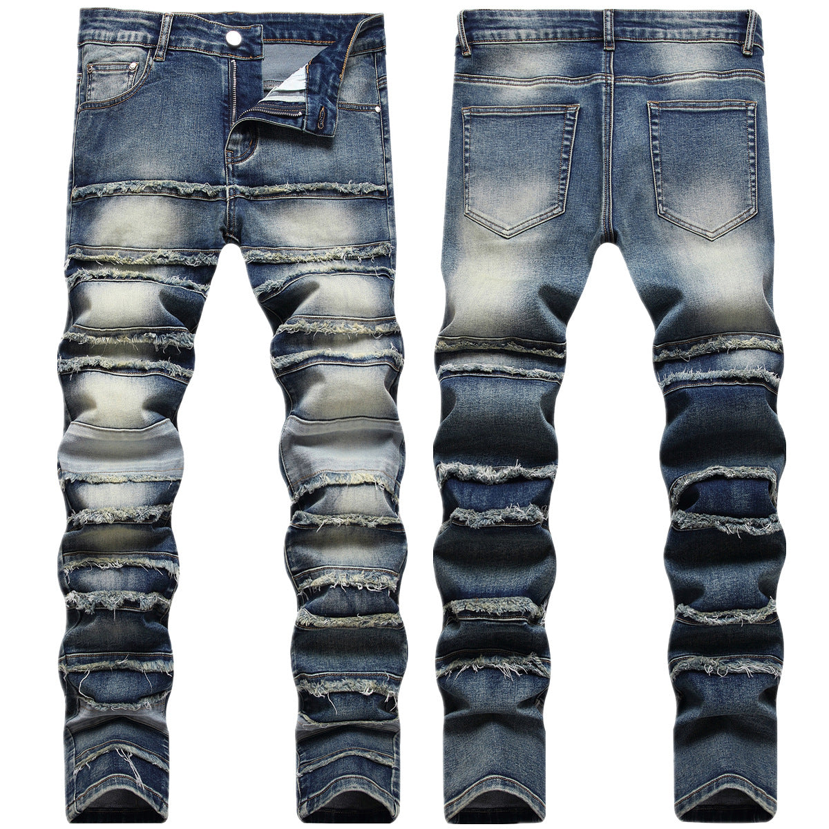 Fashion Slim Fit Ripped Jeans Pencil Pants Hole