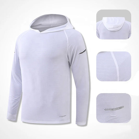 Custom DRY-FIT Reflective Mens Jogging Running Hoodie