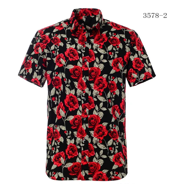 Summer Hot Beach Hawaiian Flower Shirt